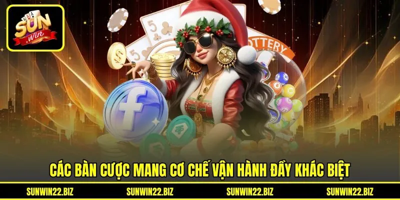 Các bàn cược mang cơ chế vận hành đầy khác biệt Các bàn cược mang cơ chế vận hành đầy khác biệt
