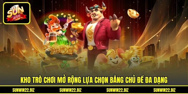 Kho trò chơi mở rộng lựa chọn bằng chủ đề đa dạng Kho trò chơi mở rộng lựa chọn bằng chủ đề đa dạng