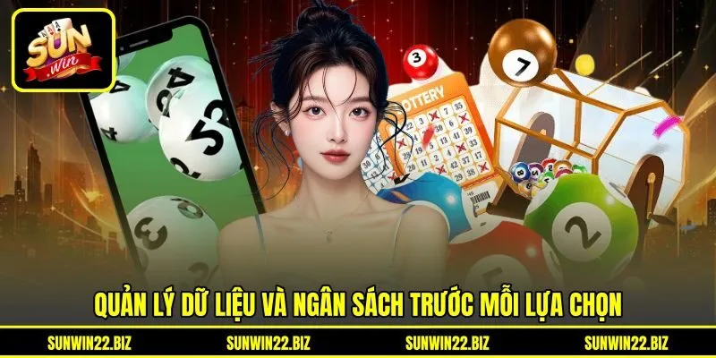 Quản lý dữ liệu và ngân sách trước mỗi lựa chọn