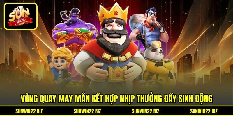 Vòng quay may mắn kết hợp nhịp thưởng đầy sinh động Vòng quay may mắn kết hợp nhịp thưởng đầy sinh động
